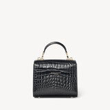 Mini Mayfair Bag Black Patent Croc