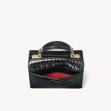 Mini Mayfair Bag Black Patent Croc
