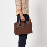 Connaught Document Case Tobacco Pebble