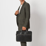 Connaught Document Case Black Saffiano