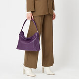 Aspinal Hobo Bag Amethyst Pebble