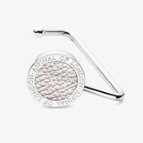 Aspinal Handbag Hook Silver Pebble