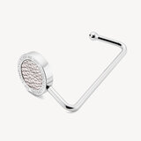 Aspinal Handbag Hook Silver Pebble