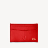 Slim Credit Card Case Smooth Scarlet