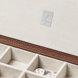 Men's Cufflink Box Tobacco Pebble