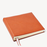 12-inch Leather Photo Album Marmalade Pebble