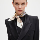 Aspinal Signature Silk Neck Bow Neutral Pure Silk