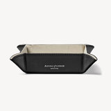 Mini Tidy Tray Smooth Black & Stone Suede