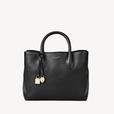 Midi London Tote Black Pebble