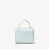 Mini Mayfair Bag Deep Shine Pool Blue Small Croc