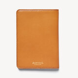 Passport Cover with Card Slots Smooth Mustard