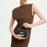 Micro Lottie Bag Black Pebble