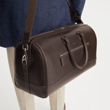 City Holdall Dark Brown Saffiano