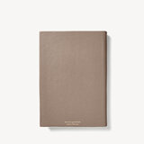 2024 A5 Day to Page Leather Diary Warm Grey Pebble