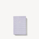 2024 A6 Day to Page Leather Diary Deep Shine English Lavender Small Croc