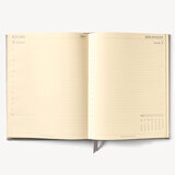 2024 A4 Day to Page Leather Diary Latte Lizard