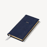 2024 Slim Pocket Leather Diary Midnight Lizard