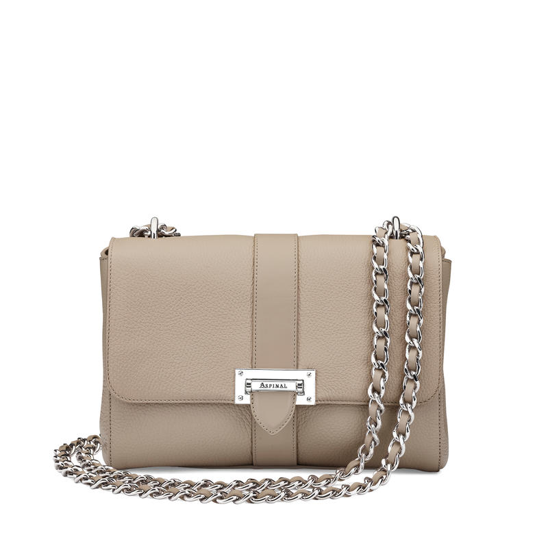 Large Lottie Bag in Soft Taupe Pebble Large Lottie Bag in Soft Taupe Pebble