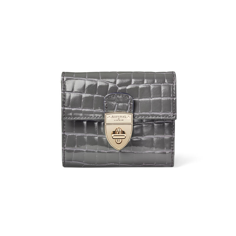 Small Mayfair Purse in Storm Patent Croc Small Mayfair Purse...