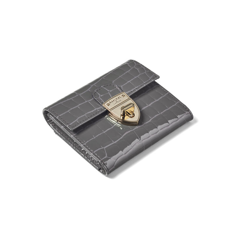 Small Mayfair Purse in Storm Patent Croc Small Mayfair Purse...
