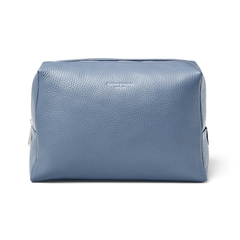 Aspinal of London Large London Case in Heritage Blue Pebble