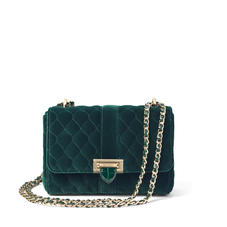 Lottie Bag in Evergreen Quilted Velvet