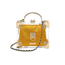 Trunk Pouch in Gold Satin