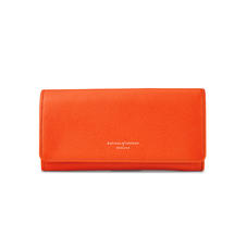 Lottie Purse in Orange Small Grain Pebble