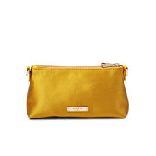 Trinket Pouch in Gold Satin