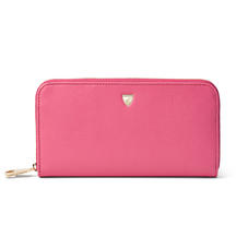 Continental Purse in Bright Pink Saffiano