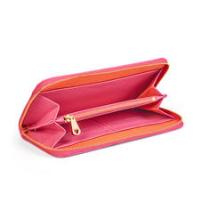 Continental Purse in Bright Pink Saffiano