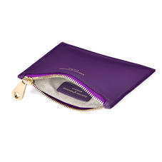 Small Essential Flat Pouch in Smooth Amethyst