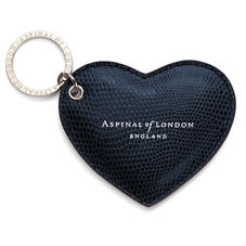 Heart Keyring Midnight Blue Lizard
