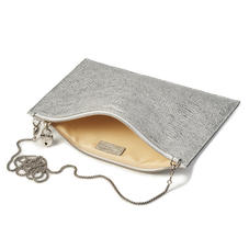Soho Bag in Silver Python Print