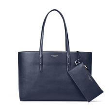 Regent Tote in Navy Saffiano