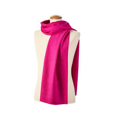 Diamond Weave Merino Wool Scarf in Penelope Pink