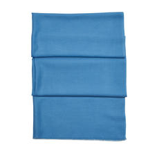 Diamond Weave Merino Wool Scarf in Bluebird