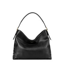 Hobo Bag in Smooth Black