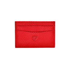 Slim Credit Card Case in Berry Lizard