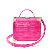 The Trunk in Deep Shine Penelope Pink Small Croc