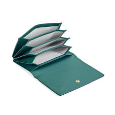 Accordion Credit Card Holder in Smooth Sage