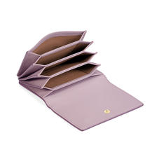 Accordion Credit Card Holder in Smooth Lilac