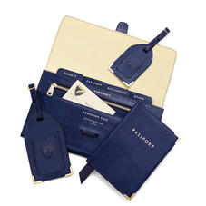 Classic Travel Collection in Midnight Blue Lizard