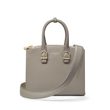 Midi Madison Tote in Warm Grey Pebble