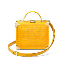 The Trunk in Deep Shine Bright Mustard Small Croc