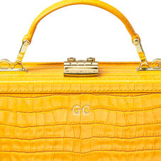 The Trunk in Deep Shine Bright Mustard Small Croc