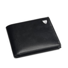 8 Card Billfold Wallet in Smooth Black