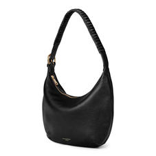 Alice Hobo in Black Pebble