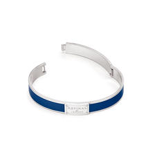 Enamel Bracelet in Navy & Silver