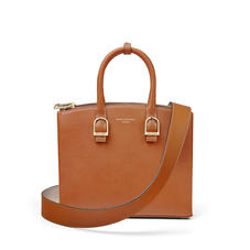 Midi Madison Tote in Smooth Tan